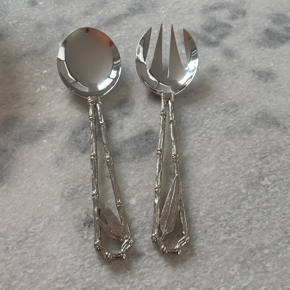Silver Wrapped Spoon Set